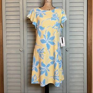 Women’s Nine West Flutter-Sleeve Swing Dress